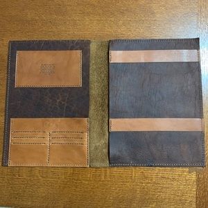 Custom Bison Leather Padfolio